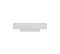Mueble de tv con 2 puertas y 2 estantes murales blancos l150 cm - matera
