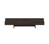 Mueble de tv de 3 puertas abatibles estriadas l180 cm - helyo