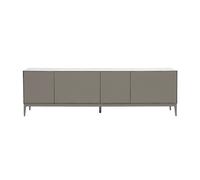 Mueble de TV de diseño gris con almacenamiento L180 cm GRAY