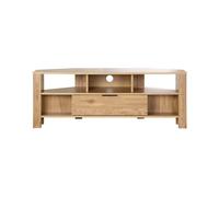 Casâme Mueble De TV De Esquina 1 Cajón Decoración Roble - L120 Cm