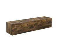 Mueble de tv de pared evaton aglomerado 140 x 33 x 30 cm efecto nogal [en.casa]