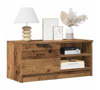 Mueble de TV de roble negro montado en la pared de 80 x 35 x 36,5 cm, moderno mueble de TV, centro de entretenimiento, elegante consola multimedia, material de madera duradera, muebles de sala de