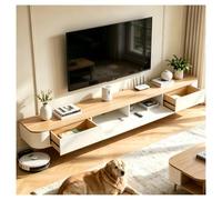 Mueble de TV flotante premontado con cajones, mueble de TV de madera montado en la pared, consola flotante moderna con gran almacenamiento, banco de TV que ahorra espacio debajo de la TV para sala de