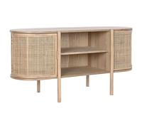 Home ESPRIT Mueble de TV Natural Madera de Caucho 120 x 43,5 x 60 cm