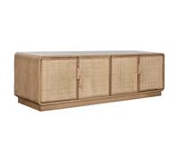 Mueble de TV Home ESPRIT Natural Ratán Roble 157 x 40 x 46 cm