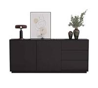 Mueble de TV Moderno, Consola de TV for Sala de Estar, Centro de Entretenimiento con Almacenamiento, Mueble de Almacenamiento for Comedor, Dormitorio y Entrada.(Black)