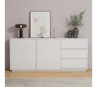 Mueble de TV Moderno, Consola de TV for Sala de Estar, Centro de Entretenimiento con Almacenamiento, Mueble de Almacenamiento for Comedor, Dormitorio y Entrada.(White)