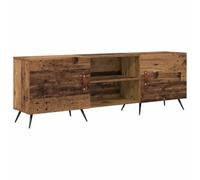 Mueble de TV rectangular moderno con puertas y espacios de almacenamiento, sala de estar, 150 x 30 x 50 cm, madera de ingeniería antigua 02_0052506