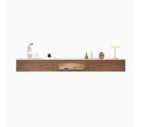 Mueble de TV Soporte flotante moderno for TV, mueble de madera for TV montado en la pared con 2 cajones y tablero de pizarra, soportes flotantes for televisión con centro de entretenimiento LED Consol