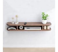 Mueble De TV Suspendido De 60 80 100 120 140 160cm Soporte De TV Flotante Consola Multimedia Para TV Mueble Flotante Para TV Montado En La Pared Para Sala De Estar Y Oficina(Brown,160cm/63in)