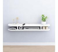 Mueble De TV Suspendido De 60 80 100 120 140 160cm Soporte De TV Flotante Consola Multimedia Para TV Mueble Flotante Para TV Montado En La Pared Para Sala De Estar Y Oficina(White,120cm/47in)