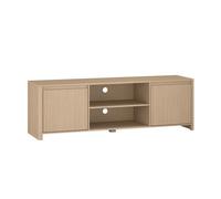 Mueble de tv takranmaa con compartimentos 150x40x50 cm - roble [en.casa]