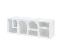 Mueble de tv vågå mdf 140x40x48 cm - blanco [en.casa]