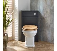 Mueble de WC de Esquina - Completo con Inodoro Adosado Richmond - Selección de Acabados y con Tapa en Distintos Colores - Warwick