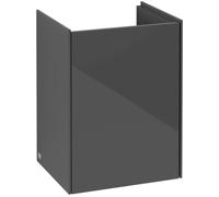 Mueble debajo del lavabo Collaro de Villeroy & Boch, 1 puerta, tope derecho, 410x546x344mm, C00501FP, Color: Frontal/carcasa: gris brillante, asa: Grafito