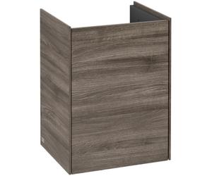 Mueble debajo del lavabo Collaro de Villeroy & Boch, 1 puerta, tope derecho, 410x546x344mm, C00501RK, Color: Frontal/carcasa: Roble piedra, Mango: Grafito