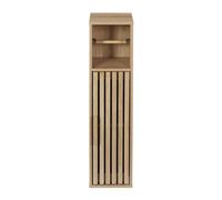 HOME DECO FACTORY - HD0271 Mueble Dispensador de Papel Higiénico Klaus - Diseñado para Organización de Baño - Madera Dimensiones 20 x 78 x 19 cm - Color Marrón