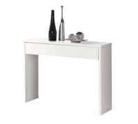 Mueble entradilla lupe recibidor con almacenaje grande cajón y 4 espejos color blanco 101 cm de entrada moderna