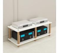 Mueble Equipo Hifi, Mueble Hifi, Estante De Gabinete De Torre Multimedia, Armario Para Componentes De Audio/vídeo De Alta Resistencia, Para Sala De Estar Y Estudio De Grabación(White,120x46cm/47.2x18.