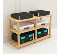 Mueble Equipo Hifi, Mueble Hifi, Estante De Gabinete De Torre Multimedia, Armario Para Componentes De Audio/vídeo De Alta Resistencia, Para Sala De Estar Y Estudio De Grabación(Brown,120x67cm/47.2x26.