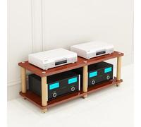 Mueble Equipo Hifi, Mueble Hifi, Estante De Gabinete De Torre Multimedia, Armario Para Componentes De Audio/vídeo De Alta Resistencia, Para Sala De Estar Y Estudio De Grabación(Red,120x46cm/47.2x18.1i