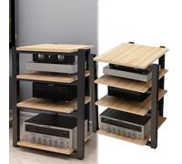 mueble equipo hifi Soporte De Audio En Torre, Soporte Para Componentes Audiovisuales, Capacidad Total De 661 Libras, Soporte Para Reproductor De CD Y DVD, Estante De Almacenamiento De Esquina Con Marc