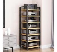 Mueble estéreo hi fi rack hifi soporte for console di gioco for lettore DVD, supporto for unità stereo sintonizzatore solido robusto ed elegante, armadio for stampante for proiettore ad angolo rego