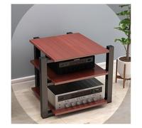 Mueble HiFi, Mueble Equipo Hifi, Estantes de almacenamiento de medios de 2, 3 y 4 niveles, soporte for componentes estéreo, estante de esquina for CD for sala de grabación(Teak,70x55x65cm(3 Tier))