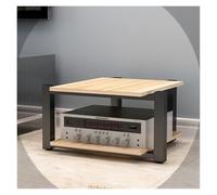 Mueble HiFi, Mueble Equipo Hifi, Estantes de almacenamiento de medios de 2, 3 y 4 niveles, soporte for componentes estéreo, estante de esquina for CD for sala de grabación(Walnut,70x55x40cm(2 Tier))