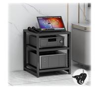 Mueble HiFi, Mueble Equipo Hifi, Soporte for equipos de música, estantes ajustables for sala de estar, juegos y grabación(White,6-Tier)