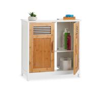 Mueble lavabo blanco armario de baño estantería auxiliar 20 kg 3 niveles