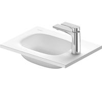 Duravit Sivida lavabo para muebles, 1 agujero para grifo a la derecha, sin rebosadero, 410x330mm, blanco seda mate, 2650053200