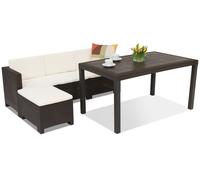 Mueble lounge de poliratán Colorado Relax Corner 4 marrón Bica