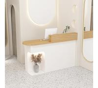 Mueble moderno de escritorio de recepción de oficina para ventas, mostrador de efectivo y mostrador de bar, escritorio de recepción pequeño para exhibición de negocios, mostradores de recepción