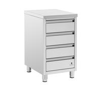 Mueble neutro - acero inoxidable - 4 cajones - 50 x 60 cm - Royal Catering