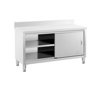 Mueble neutro en acero inoxidable - ECO - 150 x 60 cm - 600 kg - antisalpique - Royal Catering