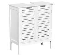 Mueble para debajo del lavabo - 2 puertas y 1 estantería - Diseño puro y sencillo