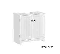 Mueble para debajo del lavabo armario de baño de suelo con 1 estante y 2 puertas 60 x 30 x 60 cm bzr18-ii-w sobuy 30 cm