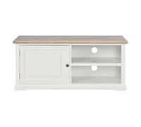 Mueble para el televisor de madera blanco 90x30x40 cm