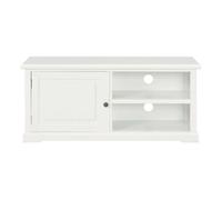 Mueble para el televisor de madera blanco 90x30x40 cm