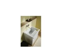 Mueble para lavadero 64 cm tablero melamínico color blanco resistente y funcional Riba 75 Unisan - Con lavadero blanco