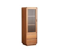 Mueble Para Licores Vitrina for vinos de madera maciza de cerezo de 50 x 40 x 150 cm, mueble de almacenamiento, estantería de exhibición for el suelo de la sala de estar Armario De Almacenamiento