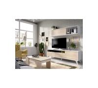 Mueble para salon BONN DEKIT blanco/natural