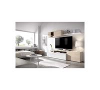 Mueble para salon ELLE DEKIT TV compacto b. brillo / natural