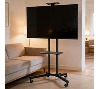 Mueble Para Televisión Con Ruedas, Soporte De Suelo, Mueble Para Televisión Regulable En Altura, Mueble Alto Para Televisión, Ideal Para Salones, Dormitorios Y Rincones