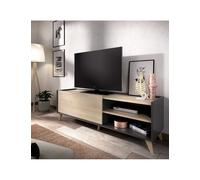 DEKIT GRUPO RIMOBEL Ness Módulo TV bajo, Tableros de partículas, Grafito/Natural