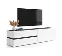 Mueble para tv con 2 cajones de madera noble