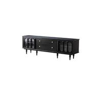 Mueble para TV de Salón 200cm Centro de Entretenimiento Madera Maciza Retro, Mesa Soporte para Salón, Mueble de Almacenamiento para Hoteles & Residencias Mueble para TV con Almacenamiento