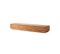 Mueble para TV de Salón 210cm Solid Wood Country Entertainment Center, Cherry Wood Rounded Corner Living Room Floor Cabinet, Simple Storage Furniture with Drawers Mueble para TV con Almacenamiento
