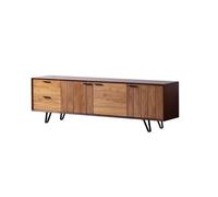 Mueble para TV de Salón Mueble Auxiliar De Madera Maciza For Sala De Estar, Mueble Auxiliar For TV Antiguo De Estilo Nórdico. Mueble para TV con Almacenamiento(A:180CM*40CM*60CM)